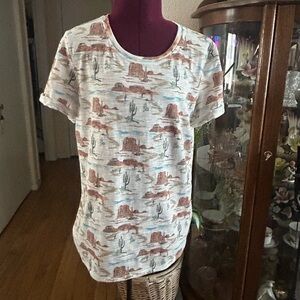 Short Sleeve Southwest Design Shirt.